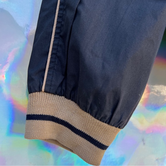 90s Dark Beige and Black Reversible Bomber Jacket - Picture 8 of 10